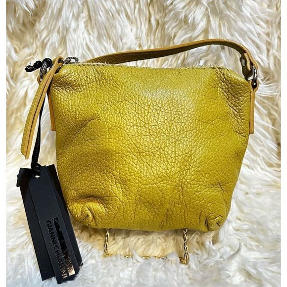 Gianni Chiarini Yellow Mustard Leather mini bag - Picture 13 of 13